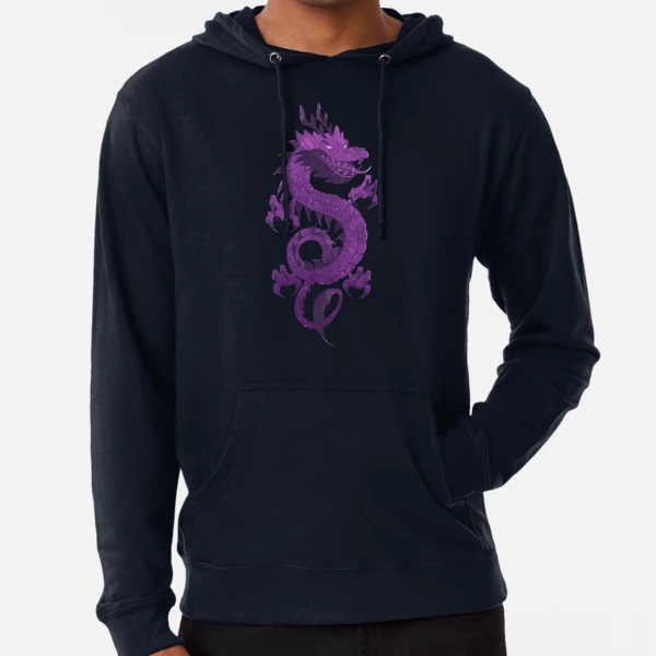 Purple dragon hoodie on sale