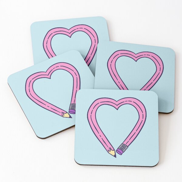 Item preview, Pencil Heart - Pink designed and sold by MOREDANKMEMES.