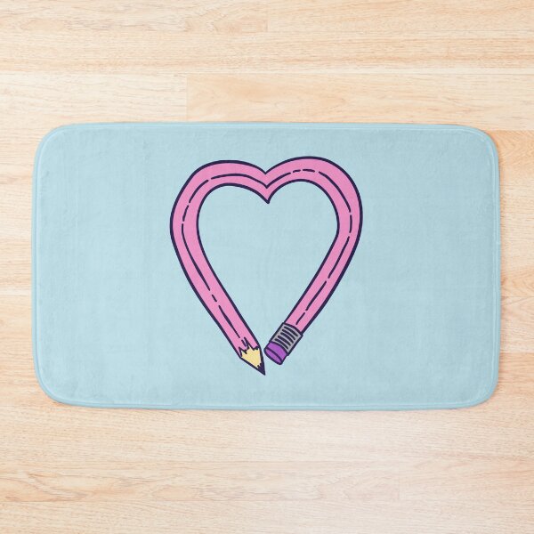 Item preview, Pencil Heart - Pink designed and sold by MOREDANKMEMES.