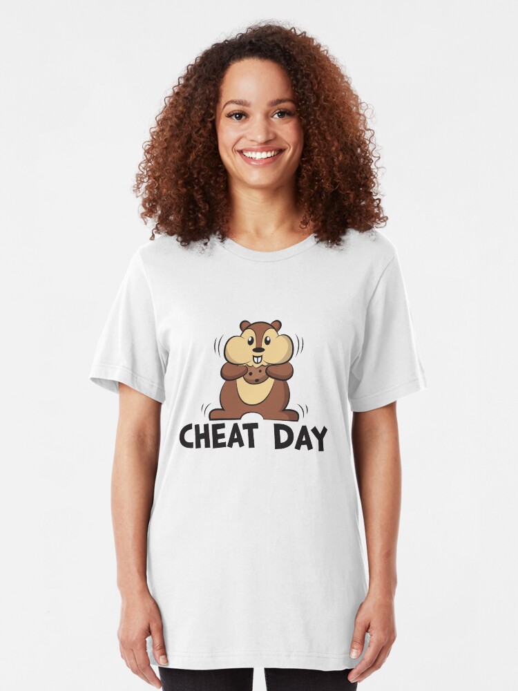 Alternative Ansicht von Diet Motivation - Cheat Day Slim Fit T-Shirt
