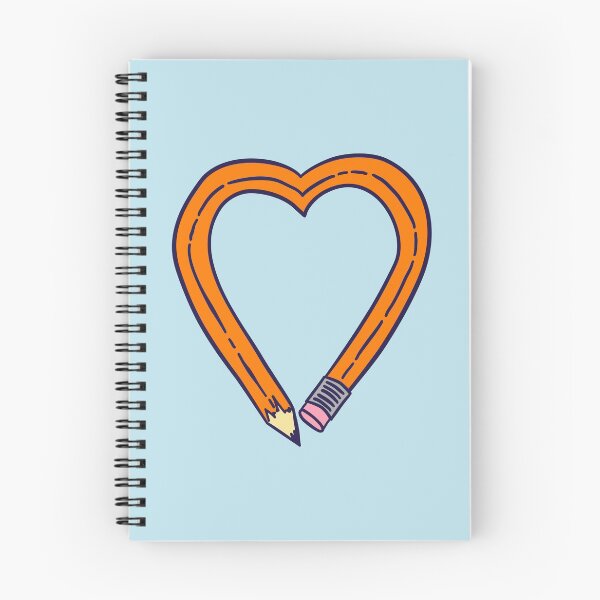 Item preview, Pencil Heart - Orange designed and sold by MOREDANKMEMES.