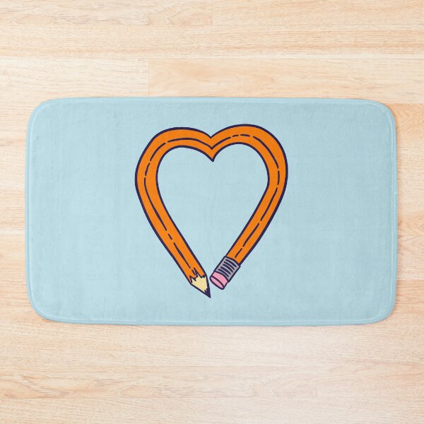Item preview, Pencil Heart - Orange designed and sold by MOREDANKMEMES.