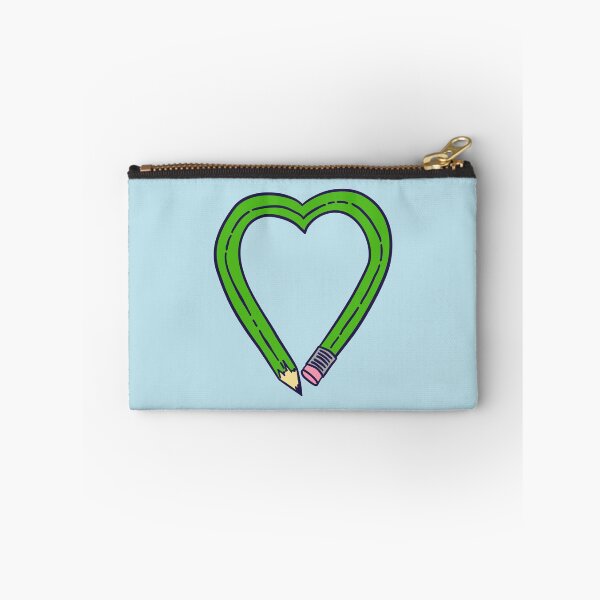 Item preview, Pencil Heart - Green designed and sold by MOREDANKMEMES.