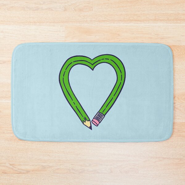 Item preview, Pencil Heart - Green designed and sold by MOREDANKMEMES.