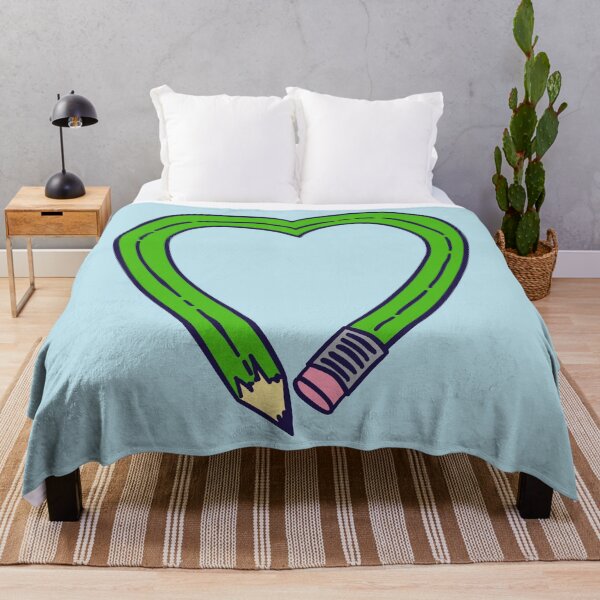 Item preview, Pencil Heart - Green designed and sold by MOREDANKMEMES.