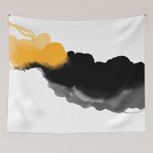 Item preview, Ink Abstract -  Black and Yellow designed and sold by Ilze Lucero.