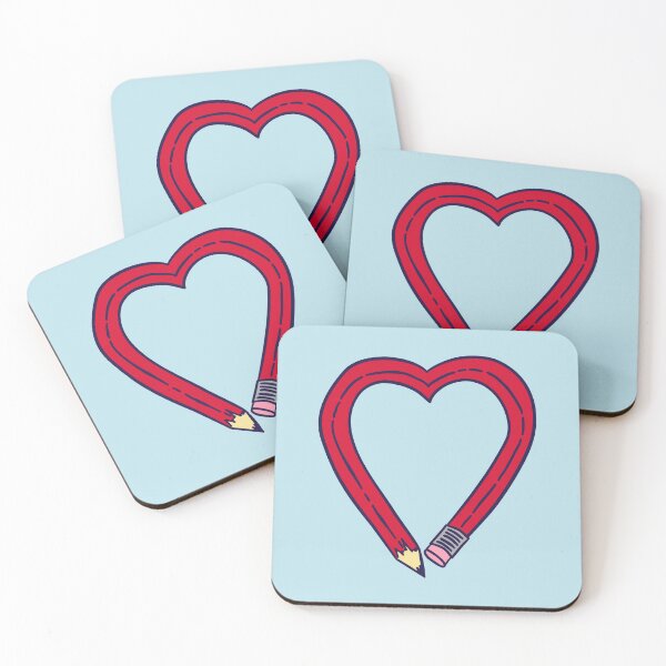 Item preview, Pencil Heart - Red designed and sold by MOREDANKMEMES.