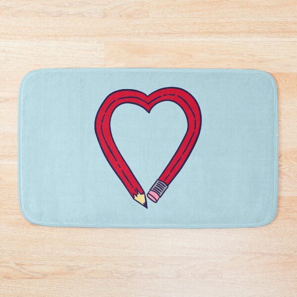 Item preview, Pencil Heart - Red designed and sold by MOREDANKMEMES.