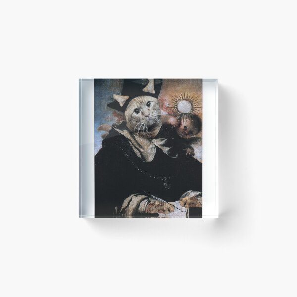 Item preview, Medieval Saint Ginger Cat designed and sold by Loveday Funck.