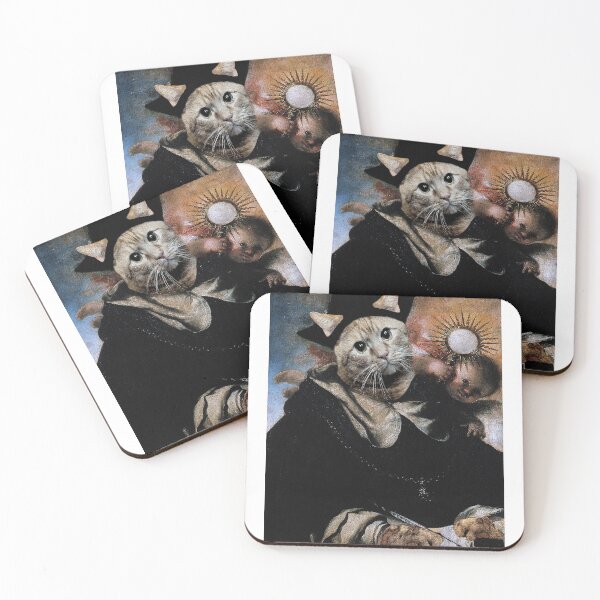 Item preview, Medieval Saint Ginger Cat designed and sold by Loveday Funck.