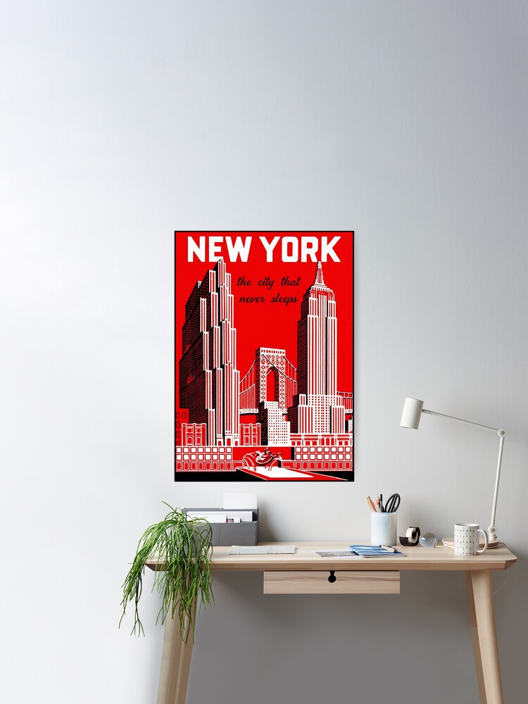 Quadro NY Skyline The City That Never Sleeps– Jerry America