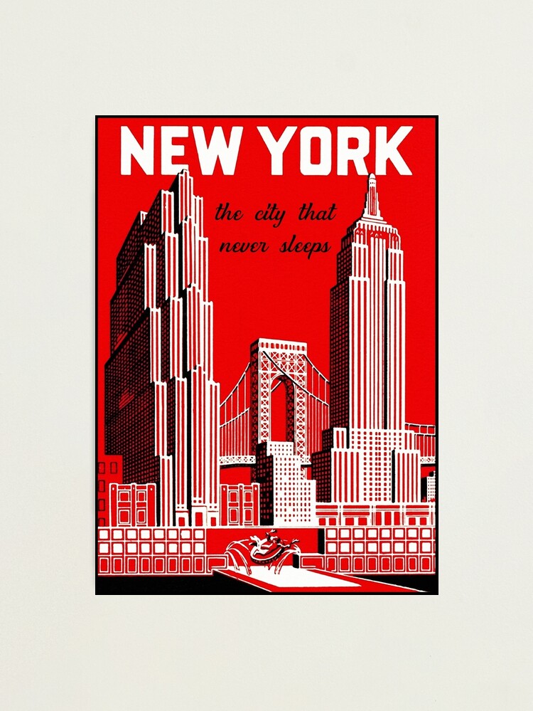 Red New York Wonder City Poster - Tenement Museum
