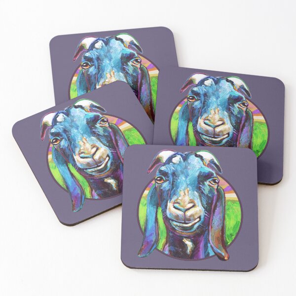 Item preview, Fun Black Goat Named Lucian  designed and sold by RobertPhelpsArt.