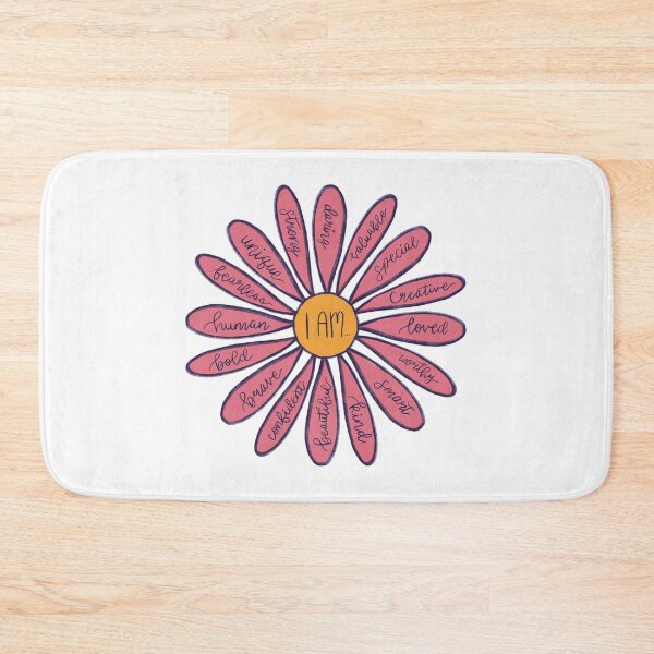 Item preview, Pink Flower I Am Positive Affirmations Sticker Daisy  designed and sold by logankinkade.