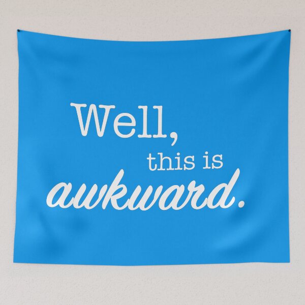 Item preview, Well, this is awkward. - White Text designed and sold by DallieP.