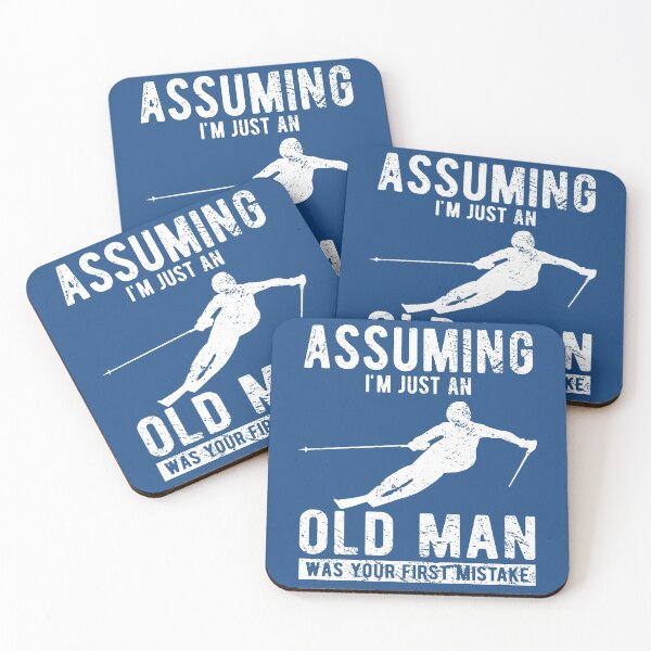 Item preview, Funny old man Skiing Humor T Shirt designed and sold by Dan66.