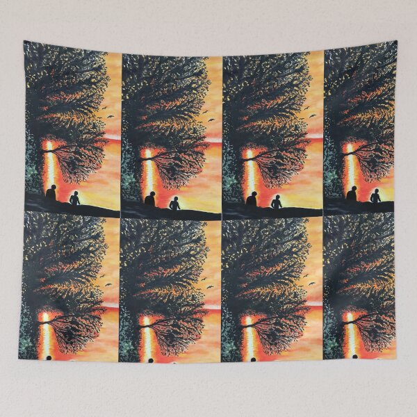 Item preview, Sunset original painting by Rebecca Galeney designed and sold by RebeccaGaleney.