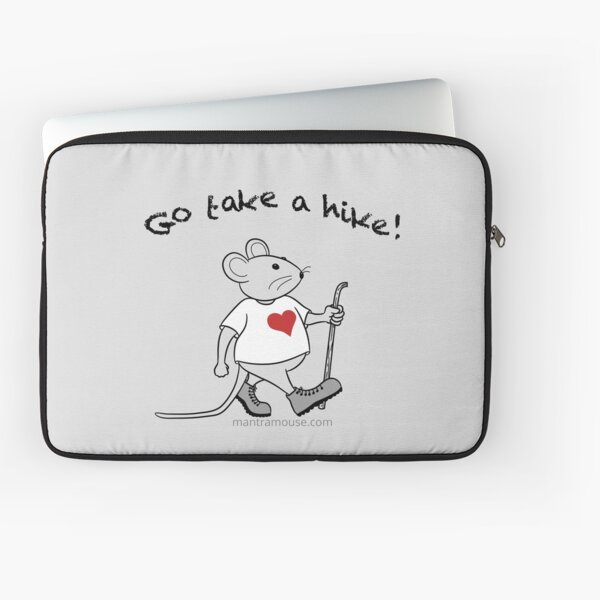 Item preview, Copy of MantraMouse® Go Take a Hike! Cartoon with Gray Background designed and sold by Donna Martini.