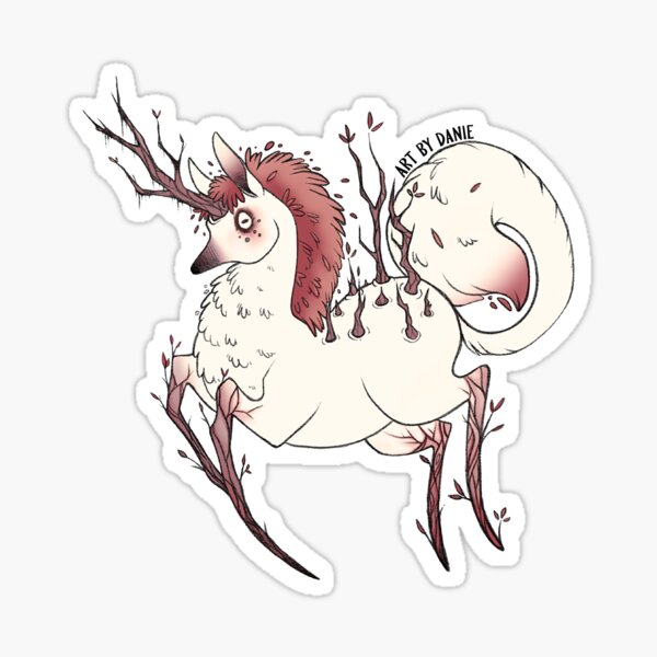 Woodland Unicorn Sticker