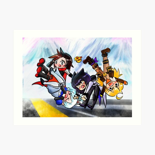 RWBY Flip Out Art Print