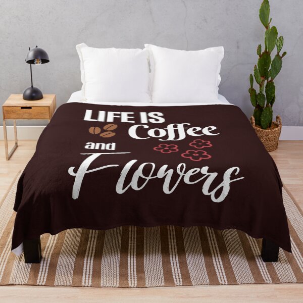 Item preview, Life Is Coffee & Flowers designed and sold by BoundToPaint.