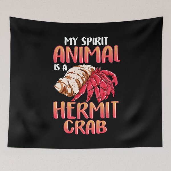 Item preview, My Spirit Animal Is a Hermit Crab Crustacean Pun designed and sold by perfectpresents.