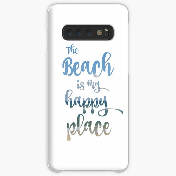 Beach Happy Place Typography Samsung Galaxy Snap Case