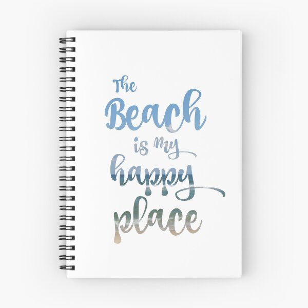 Item preview, Beach Happy Place Typography designed and sold by motivateme.