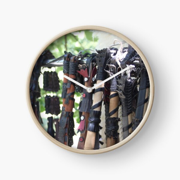 Hand Braided Bullwhips Clock