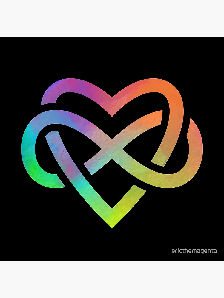 Polyamory Infinity Heart Symbol Neverending Love Lgbt T Poster For Sale By Ericthemagenta 0416