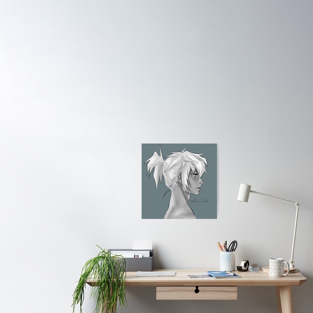 Anime Boy Profile  Art Board Print for Sale by Senakha