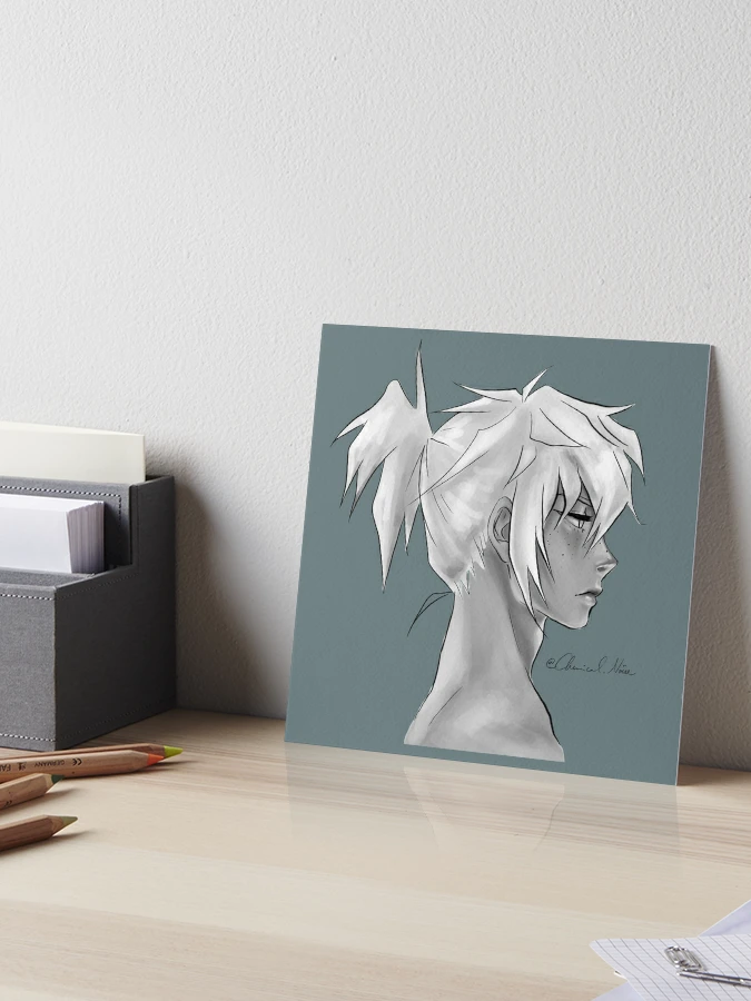 Anime Boy Profile  Art Board Print for Sale by Senakha