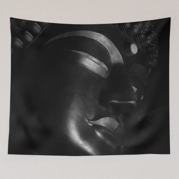 Item preview, Great Buddha face in Todai-ji temple art photo print designed and sold by MaximImages .com Exquisite Arts.