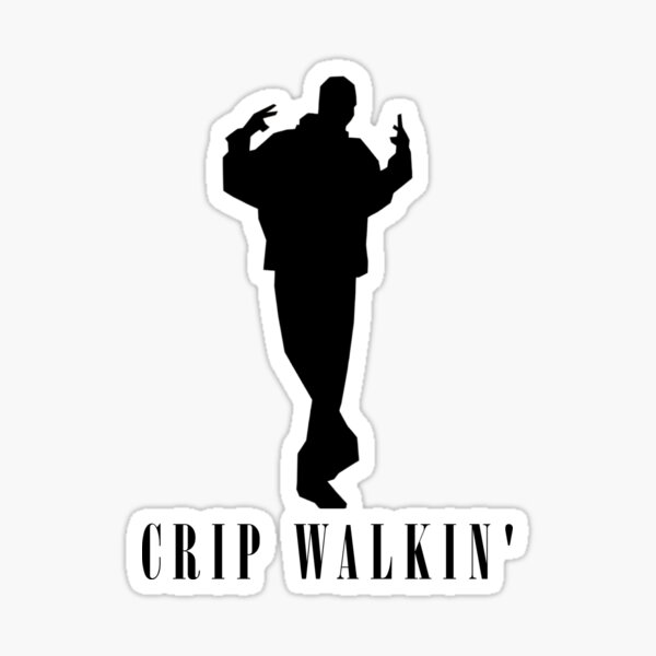 "Crip Walking - Tik Tok dance" Sticker for Sale by Dylzar00 | Redbubble