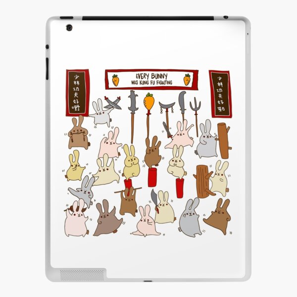 Every bunny was kung fu fighting iPad Skin