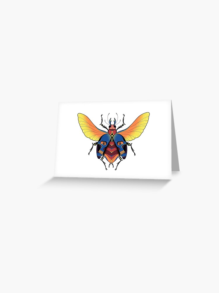 Skull Beetle Greeting Card for Sale by Julia Lynn