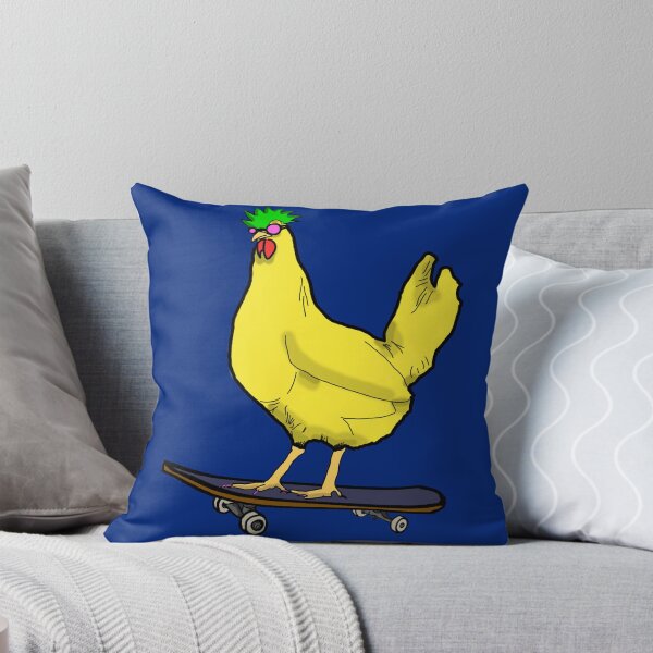Aperçu de l'œuvre Skateboarding Poulet créée et vendue par Sacana.