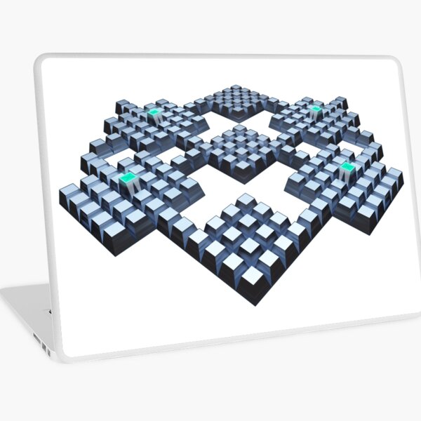 Quad Tower Block Array Laptop Skin