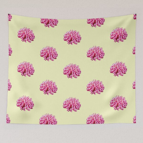 Item preview, The Australian Waratah (Telopea speciosissima) on lemon designed and sold by ChrissyWild.