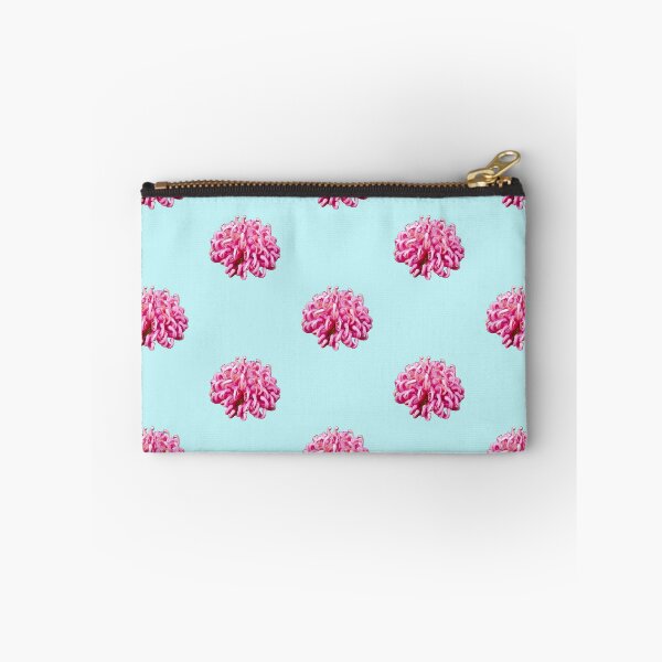 Item preview, The Australian Waratah (Telopea speciosissima) on sky blue designed and sold by ChrissyWild.