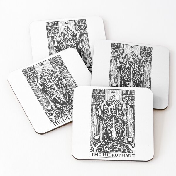 Item preview, The Hierophant - A Geometric Tarot Print designed and sold by Annalee Beer.
