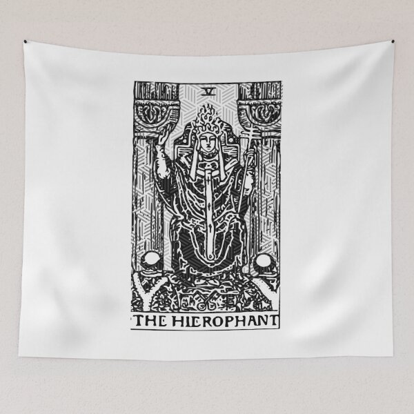 Item preview, The Hierophant - A Geometric Tarot Print designed and sold by Annalee Beer.