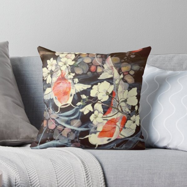 Spirit Fish Throw Pillow