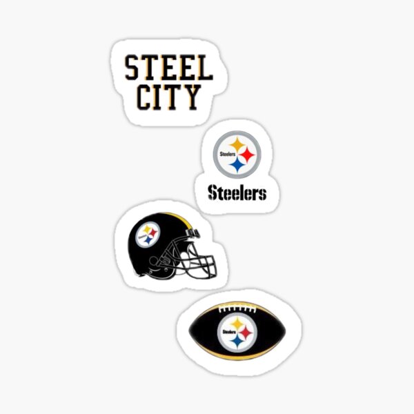 Steelers sticker pack of 4 Sticker