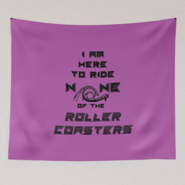 Item preview, Roller coaster hater I am here to ride none black designed and sold by GrammarDance.