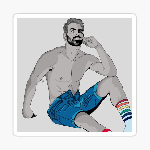 Nyle DiMarco in Shorts - Male Model Sticker