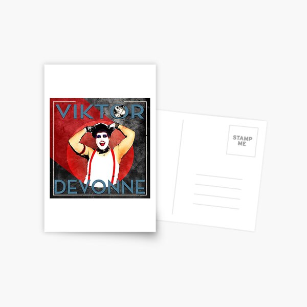 Viktor Devonne Cabaret Style Postcard