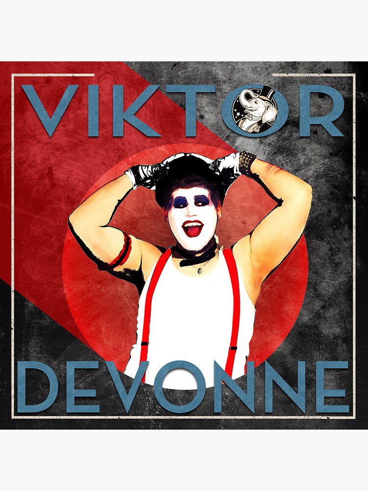 Thumbnail 3 of 3, Sticker, Viktor Devonne Cabaret Style designed and sold by weburlesque.