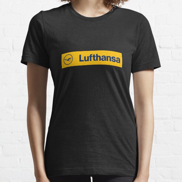 Lufthansa Airline 2 Black T Shirt