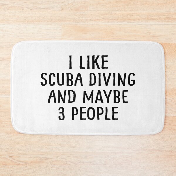 Item preview, I Like Scuba Diving and Maybe 3 People designed and sold by teesaurus.